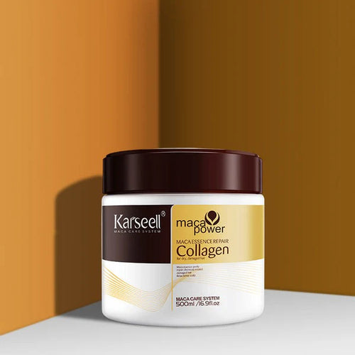 Sealed Packed Karseell Hair Mask Collagen Treatment Cream – Argan Oil & Maca Essence,  500ml