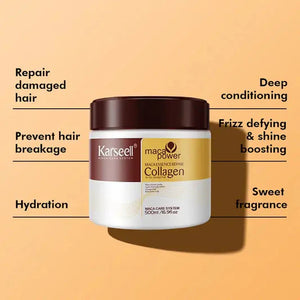 Sealed Packed Karseell Hair Mask Collagen Treatment Cream – Argan Oil & Maca Essence,  500ml