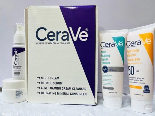 Cerave 4 In 1 Skincare Kit Night Cream Health & Beauty Royal Bazaar 