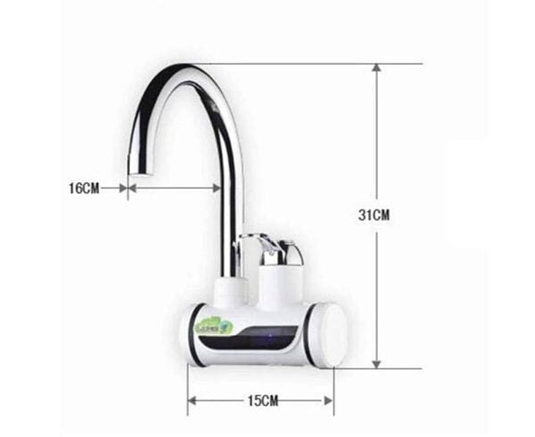 Electric Hot Water Heater Faucet Kitchen Instant Heating Tap Water (without Shower) Electric Massager Royal Bazaar 